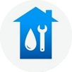 17884180-plumbing-icon-with-water-drop-and-wrench-on-house-background